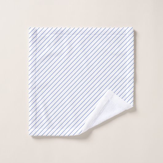 Towel Set - Blue Stripe Patterns (Waschlappen)