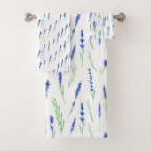 Towel Set - Lavender Patterns (Insitu)