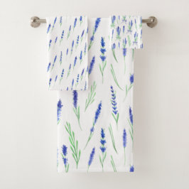 Towel Set - Lavender Patterns
