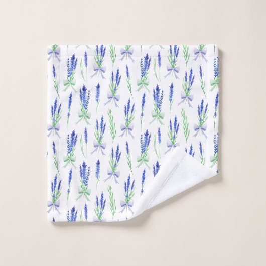 Towel Set - Lavender Patterns (Waschlappen)