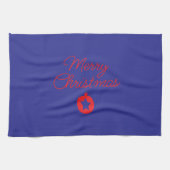 towel with Christmas writing Geschirrtuch (Horizontal)