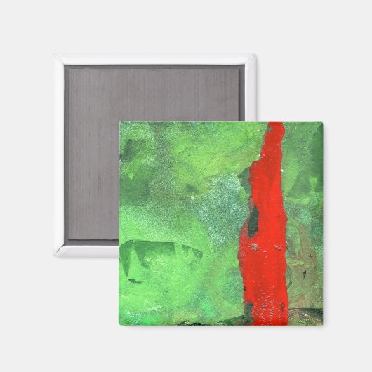 "Tower #1" Abstrakt Art Magnet (Vorderseite/Rückseite)