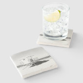 Tower 23 Stone Untersetzer (Seitenansicht)