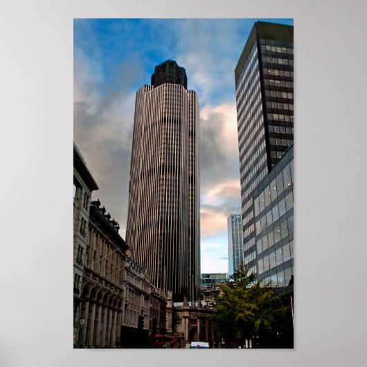 Tower 42 Früher Natwest Gebäude London Großbritann Poster (Vorne)