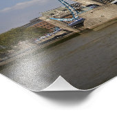 Tower Bridge and River Thames, London, Fotodruck (Ecke)