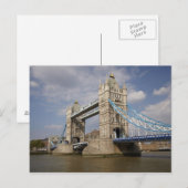 Tower Bridge and River Thames, London, Postkarte (Vorne/Hinten)