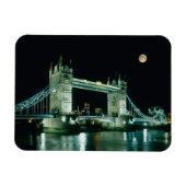 Tower Bridge at Night, London, England Magnet (Horizontal)