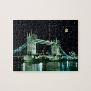Tower Bridge at Night, London, England Puzzle