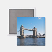 Tower Bridge auf der Themse Magnet (Vorderseite/Rückseite)