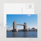 Tower Bridge auf der Themse Postkarte (Vorne/Hinten)