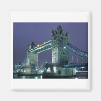 Tower Bridge bei Nacht, London, England Magnet