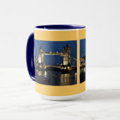 Tower Bridge bei Nacht Tasse (Vorderseite Links)