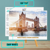 Tower Bridge bei Sunset London England Postkarte