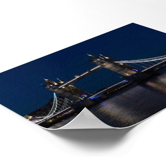 Tower bridge by night poster (Ecke)