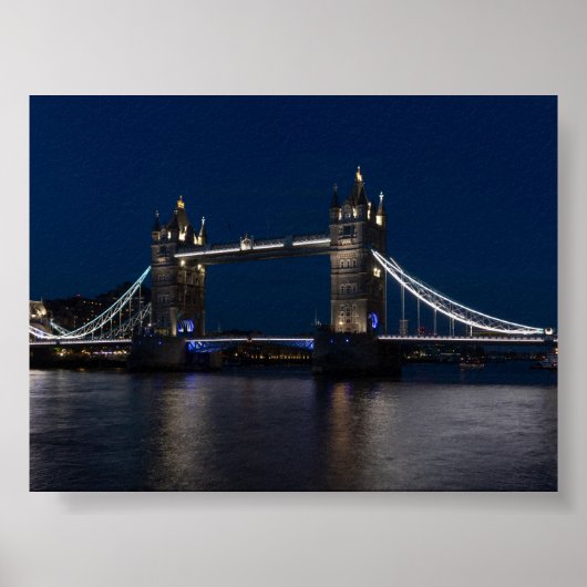 Tower bridge by night poster (Vorne)