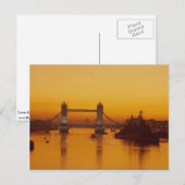 Tower Bridge im Morgengrauen Postkarte (Vorne/Hinten)