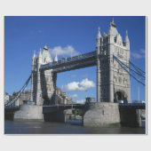 Tower Bridge in den 90er Jahren Geschenkpapier (Flach)