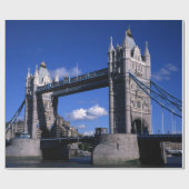 Tower Bridge in den 90er Jahren Geschenkpapier (Flach)