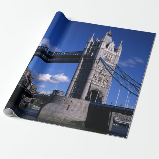 Tower Bridge in den 90er Jahren Geschenkpapier (Ungerollt)
