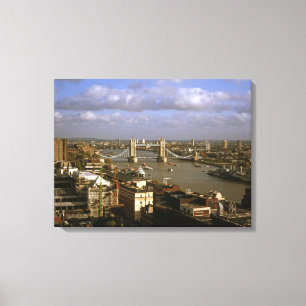 Tower Bridge in den 90er Jahren Leinwanddruck