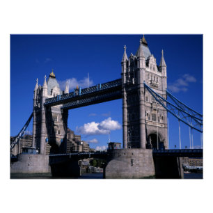 Tower Bridge in den 90er Jahren Poster