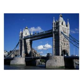 Tower Bridge in den 90er Jahren Poster