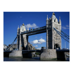 Tower Bridge in den 90er Jahren Poster