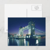 Tower Bridge in Dusk Postkarte (Vorne/Hinten)