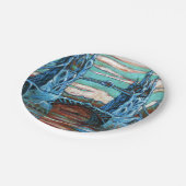 Tower Bridge in einer Fantasiestadt wachsen Pappteller (Schrägansicht)