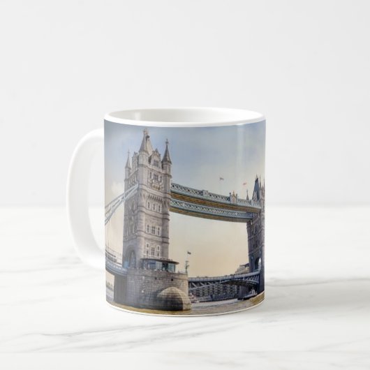 Tower Bridge Kaffeemaschine Tasse (Vorderseite Links)