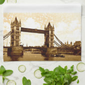 Tower Bridge London 1900 Handtuch (Gefaltet)