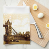 Tower Bridge London 1900 Handtuch (Viertel Falte)