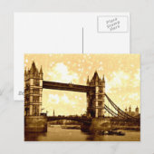 Tower Bridge London 1900 Postkarte (Vorne/Hinten)
