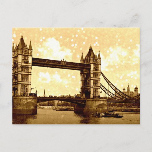 Tower Bridge London 1900 Postkarte (Vorderseite)