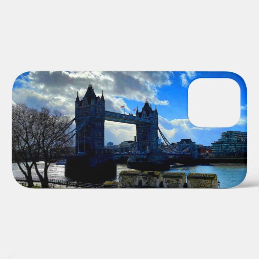 Tower Bridge, London #1 iPhone 12 Pro Case (Rückseite (Horizontal))