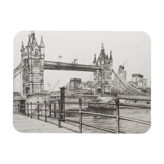 Tower Bridge London 2006 Magnet (Horizontal)