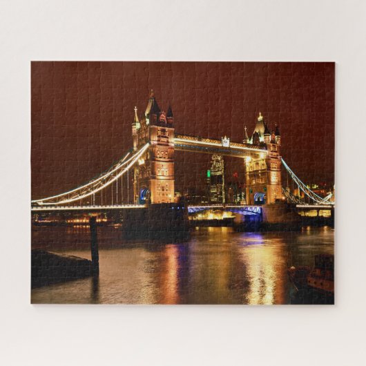 Tower Bridge & London am Abend, England (UK) Puzzle (Horizontal)