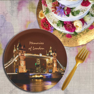 Tower Bridge & London at Night, England/Party Vere Pappteller