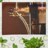 Tower Bridge, London at Night, England (UK) Geschirrtuch (Gefaltet)