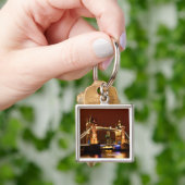 Tower Bridge, London at Night, England (UK) Schlüsselanhänger (Hand)