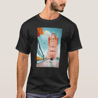 Tower Bridge London Einzigartig Handgezeichnet T-Shirt