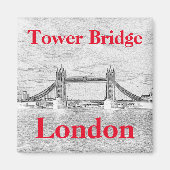 Tower Bridge LONDON Embossed Magnet (Vorne)