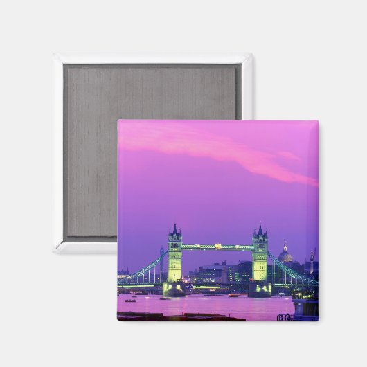 Tower Bridge, London, England 2 Magnet (Vorderseite/Rückseite)