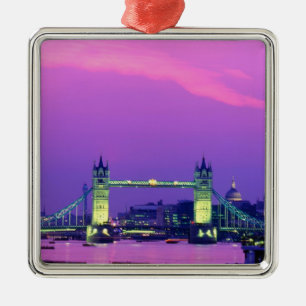 Tower Bridge, London, England 2 Ornament Aus Metall