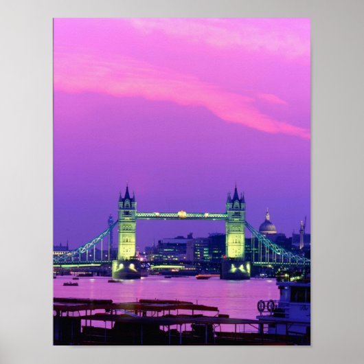 Tower Bridge, London, England 2 Poster (Vorne)