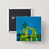 Tower Bridge, London, England 3 Button (Vorne & Hinten)
