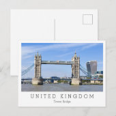 Tower Bridge, London, England Postkarte (Vorne/Hinten)