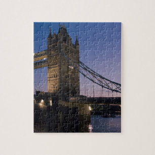 Tower Bridge London England Water Night City Puzzle