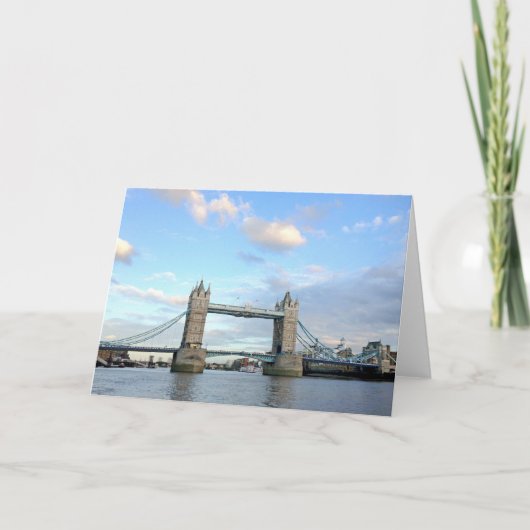 Tower Bridge-London Feiertagskarte (Vorderseite)