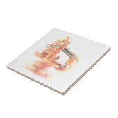 Tower Bridge London Großbritannien Sketch Fliese (Seite)